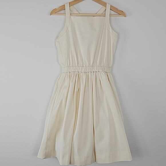 Crewcuts Girls Sleeveless Occasion Dress in Ivory with Back Bow Detail Size 14 - Picture 1 of 14